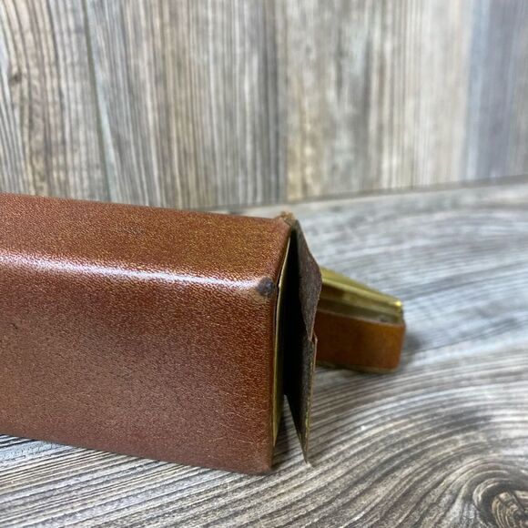 Vintage Princess Gardner Leather Flip Top Cigarette Case w/ Lighter - Picture 4 of 6